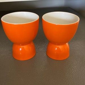 Vintage Orange Egg Cups
